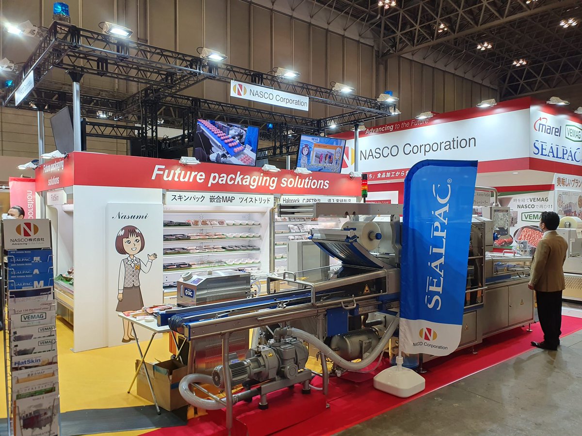 SEALPAC's tweet image. From May 7 - 10, the Japan Meat Industry exhibition will take place. Are you visiting?

Make sure to visit our distributor NASCO at their stand 7D700 for the latest on SEALPAC packaging equipment and solutions.

#Event #Exhibition #SEALPAC #PackagingConcepts #PackagingSolutions