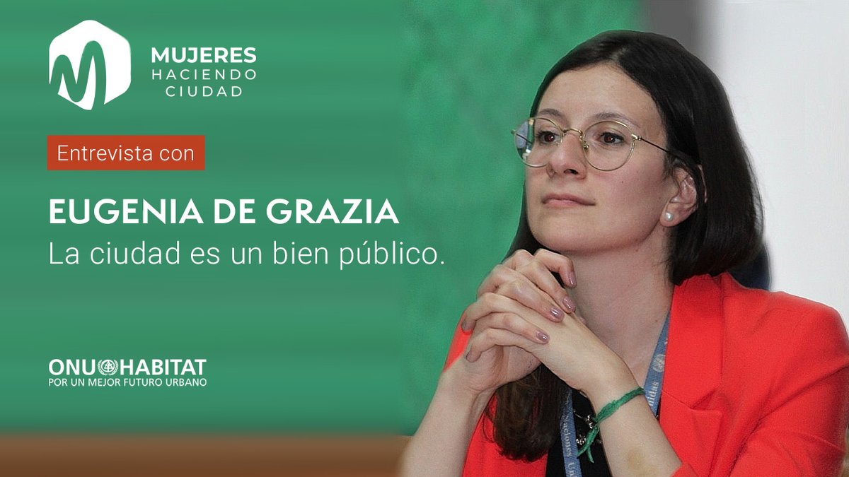 "Una ciudad pensada para mujeres y niñas es una ciudad más inclusiva y segura para todas las personas." <a href="/JennyDDGG/">Eugenia De Grazia</a> . #8M #8demarzo #diadelasmujeres #MujeresHaciendoCiudad | Conoce más en onuhabitat.org.mx/index.php/la-c…