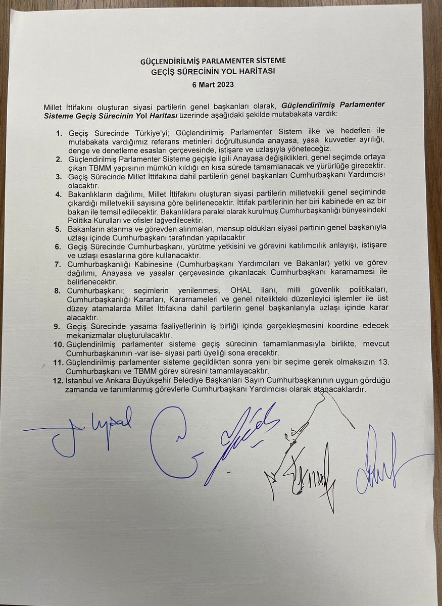 Millet İttifakı’nın yol haritası: