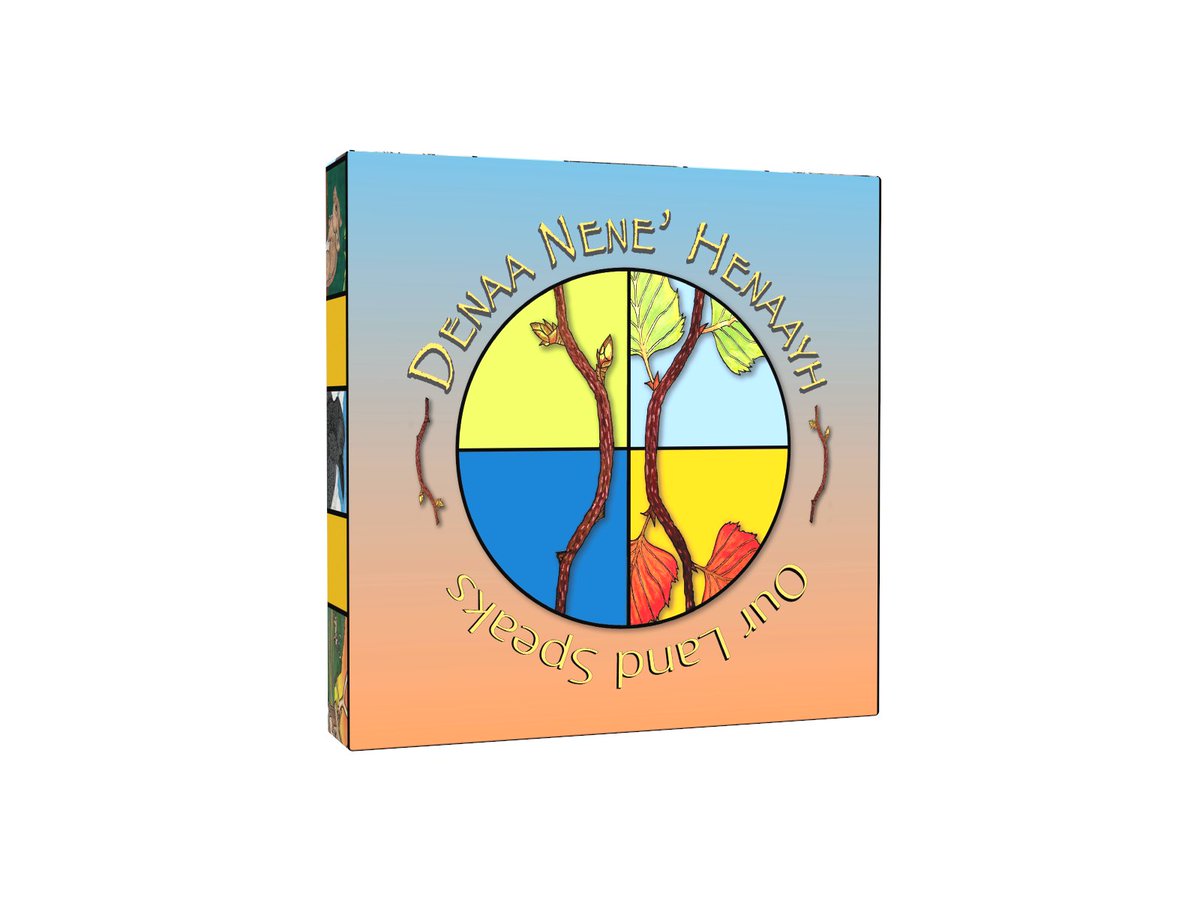 Native_Games's tweet photo. Introducing our newest game!  The Yukon-Koyukuk School District in Alaska's board game: Our Land Speaks.  Game concept and Artwork by Holly Wofford!  Get your copy today!  (Figurines sold separately). Travel around the board &amp; learn about important places and animal stories! https://t.co/o1YAhEVDev
