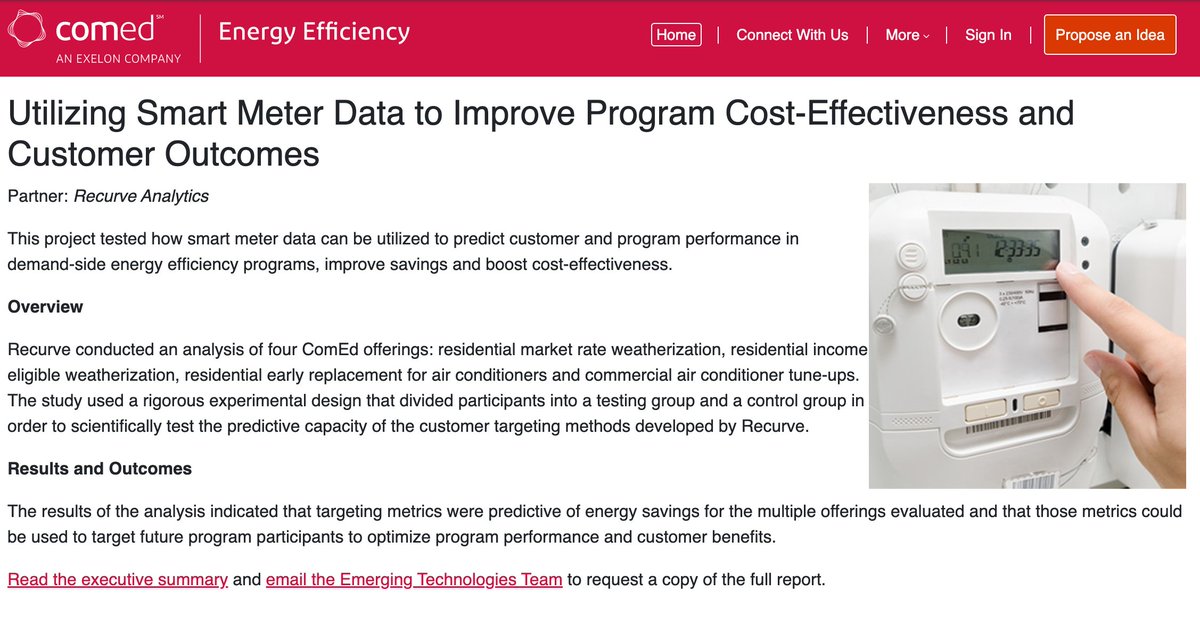 <a href="/Recurve_Energy/">Recurve</a> is proud of our work to prove the effectiveness of customer targeting to improve outcomes and the cost-effectiveness of the <a href="/ComEd/">ComEd</a> #energyefficiency portfolio and increase peak savings.

Check out the report summary: t.ly/M-yK