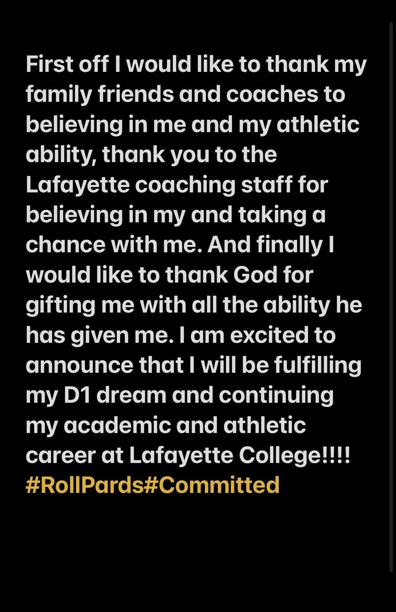 StrelczykNick's tweet photo. Committed @CoachKBaumann #RollPards https://t.co/SHxmb2TLJR