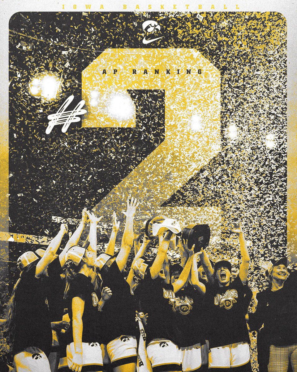 No. ✌️

We’re ranked No. 2 in the latest AP Poll! 

#Hawkeyes