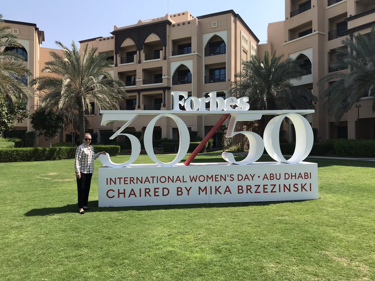 Excited to be in Abu Dhabi for the Forbes 30/50 international women’s conference! AND my conversation w/ Vice Chancellor Mariet Westermann at NYU Abu Dhabi