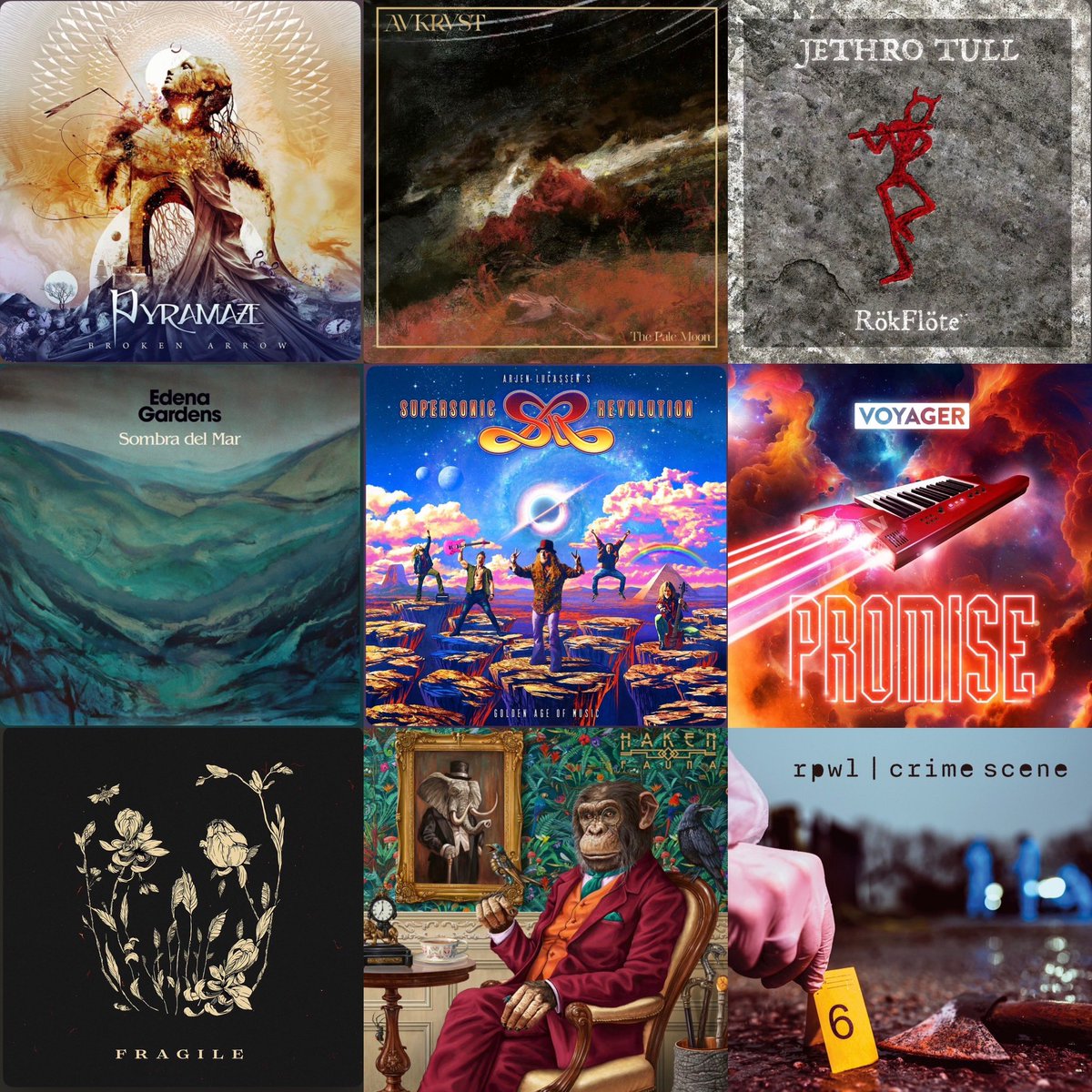mochiloymochila's tweet photo. Esta semana os traigo un episodio cargado de novedades sobresalientes dentro del panorama del #Progresivo en todos sus subgéneros. Hoy vamos con #ArjenLucassen, #ArtificialWaves, #RPWL, #Haken, #Pyramaze, #Voyager , #Avkrvst, #JethroTull, #Redemption y #EdenaGardens. https://t.co/DJ8FzQJSta