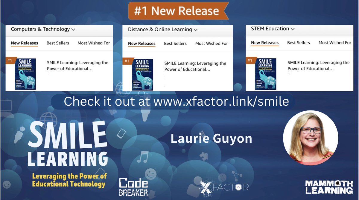 XFactorEdu's tweet image. 3rd time is a charm.

#SMILELearning #1 new release in three categories 

Well done @SMILELearning 

Check it out xfactor.link/smile 
Bulk orders are available. 

#CodeBreaker #XFactorEDU #MammothEDU
