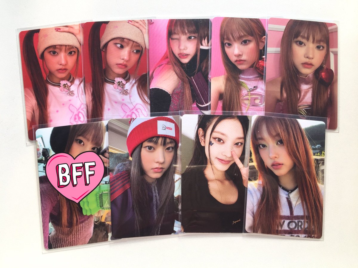 shenbuys's tweet photo. wts lfb ph ( haerin pc set ) ☆

onhand, mint condi
₱2600 / set your own dop
comes w free collbook n sf
includes other pcs see alt

# wts lfb new jeans haerin hanni hyein danielle minji omg weverse wv nabi pigtails wink diesel message card ph https://t.co/UHLFzW6WzR