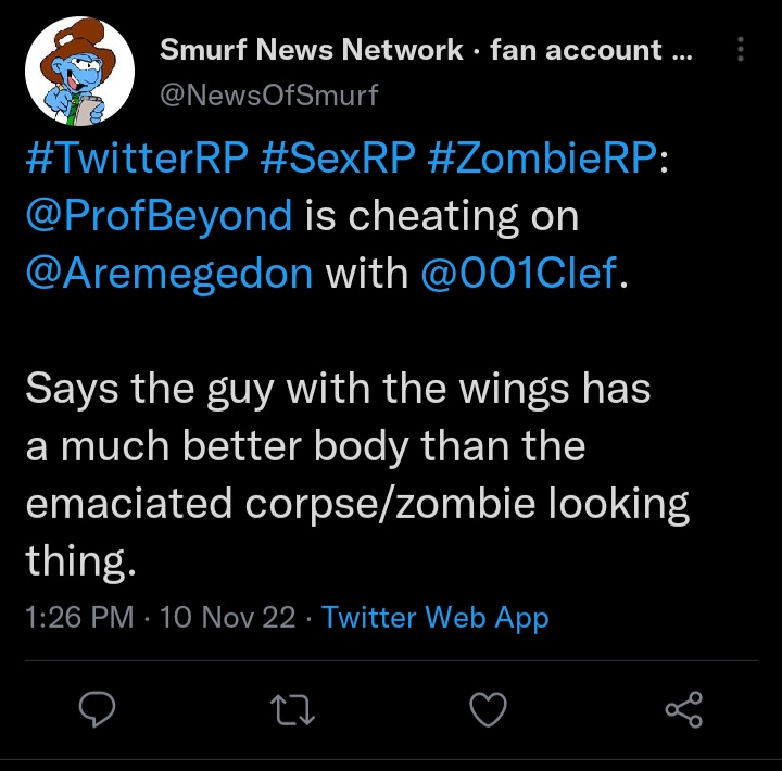 lobertology's tweet photo. Update: TheBat1966 (NewsOfSmurf) seems to have either changed his @ yet again, or he deleted his account entirely.

It's all good, though. Our archives here at Lobertology will forever haunt him.

Talk about crippling porn addiction, @LindsayCortezMP. https://t.co/KLDQgqRP1h