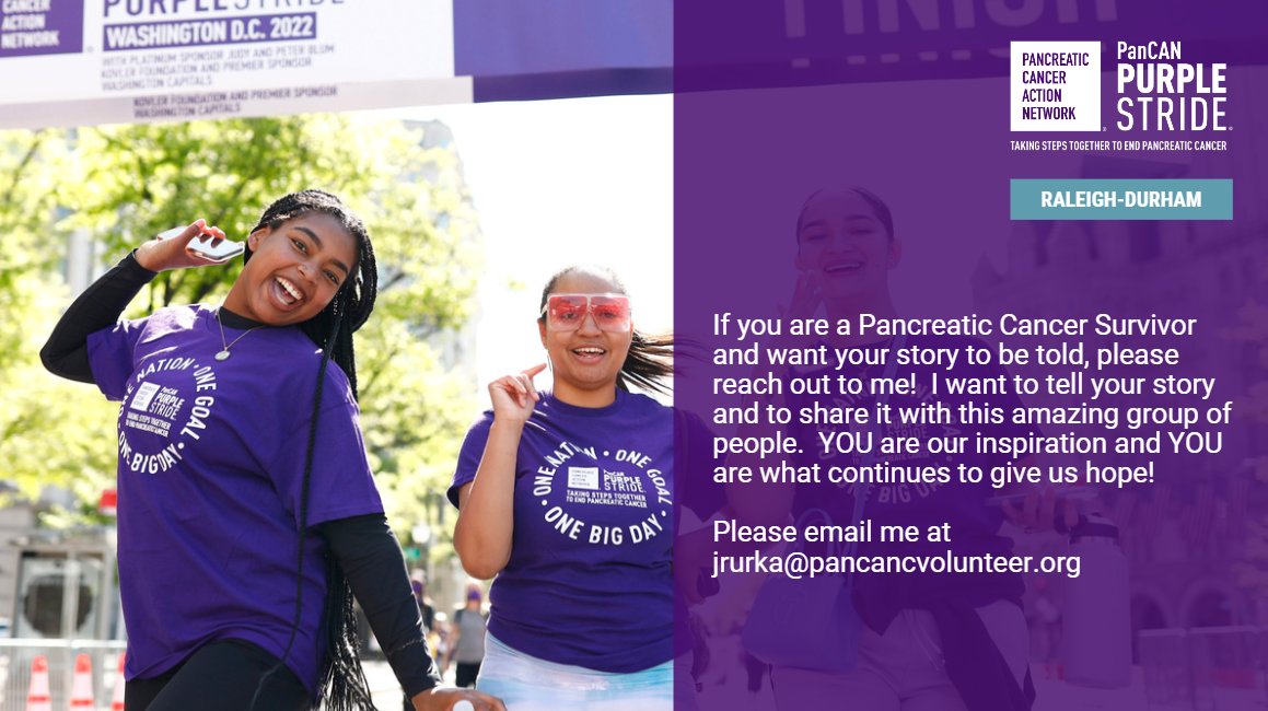 #pancanpurplestride #PurpleStrideRDU #pancreaticcancersurvivor