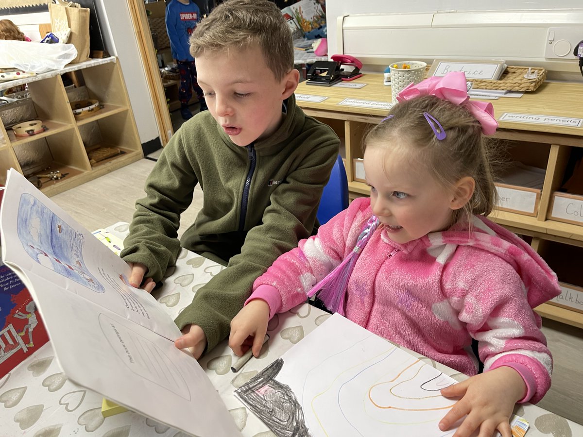 You're never to young to develop a love for reading and a good story. Our older children loved sharing their love of reading with younger children across the school on World Book Day this year.