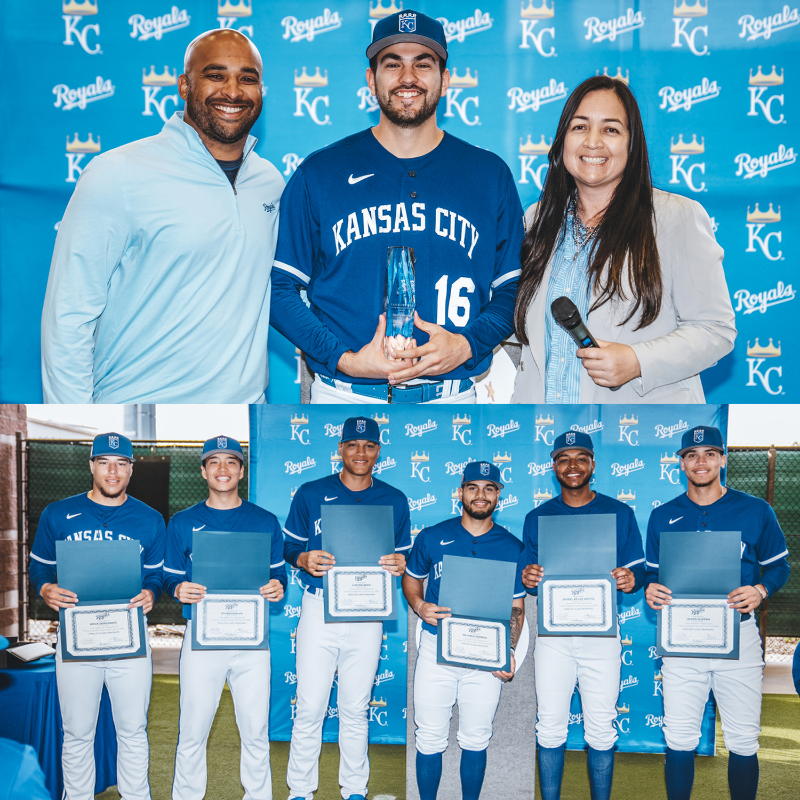 Royals's tweet photo. Took a moment this morning to recognize some individuals with organization awards for the 2022 season.

Congratulations to all on your hard work!