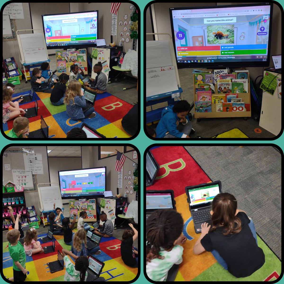 ms_bridgewater's tweet image. I broke out the Kahoot! today! They did awesome! I am excited to start incorporating it more into the classroom. We worked on our capitalization and sounding out names of animals to match the picture! 😍😍😍
#technologyandlearning #soproud