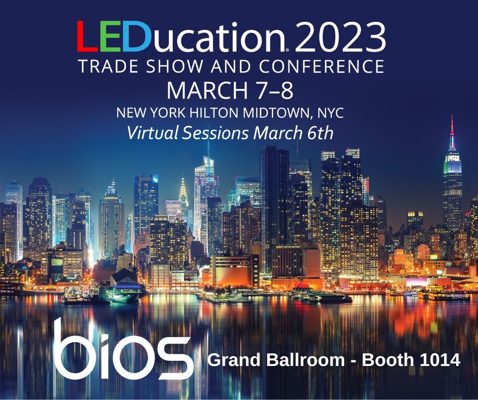 BIOSLIGHTINGLED's tweet image. See you this week @LEDucationNYC... Visit our #BIOSIlluminated partners across three halls of #LEDlighting products. Stop by booth 1014 to learn more about our new #SkyView technology.  #BetterLight_BetterLife leducation.org