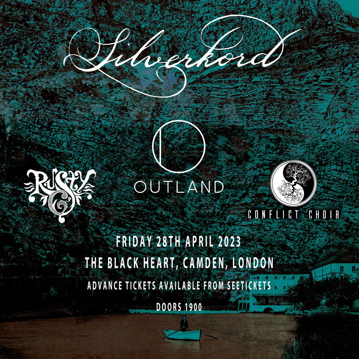 Friday 28th April with <a href="/bandoutland/">Outland</a> <a href="/Rustygs/">Rusty G's</a>  &amp; Conflict Choir 💥💣