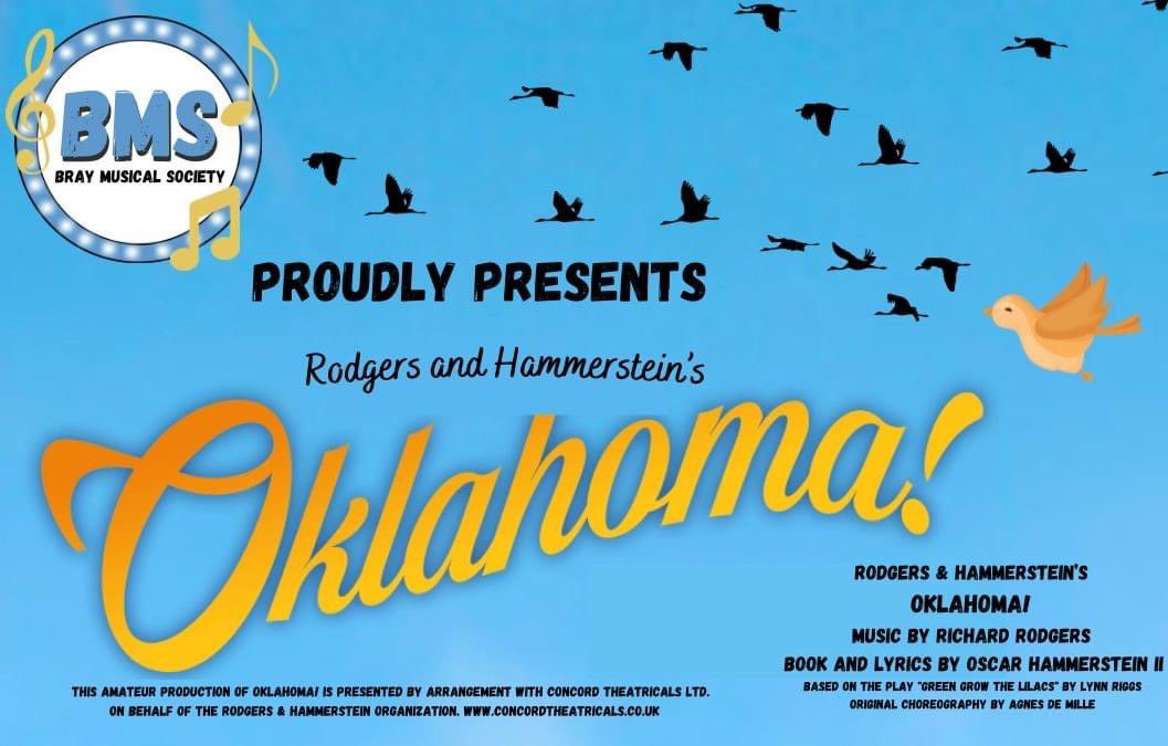 Tickets are selling fast for our production of “OKLAHOMA!” in The Mermaid Arts Centre, Bray on March 29th to April 1st. 

Get yours now: mermaidartscentre.ie/whats-on/event…

#SupportLocalArts #IrishMusicalTheatre #Oklahoma #MermaidArtsCentre #LocalArts #UpcomingShow #MusicalTheatre