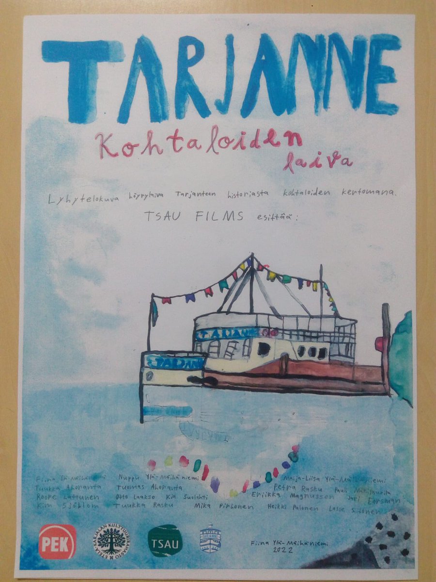 MikaPirhonen's tweet photo. Finnkino
Cine Atlas
Koskikeskus
Tiistaina 7.3.2023
klo 18–19.30
Näytöksessä esitetään neljä Pirkanmaan Elokuvakeskuksen työpajoissa tehtyä lyhytelokuvaa.
Viimeinen teos kertoo höyrylaiva Tarjanteen historiasta hauskasti ja koskettavasti erilaisten henkilöhahmojen välityksellä. https://t.co/2DQIHwvekz
