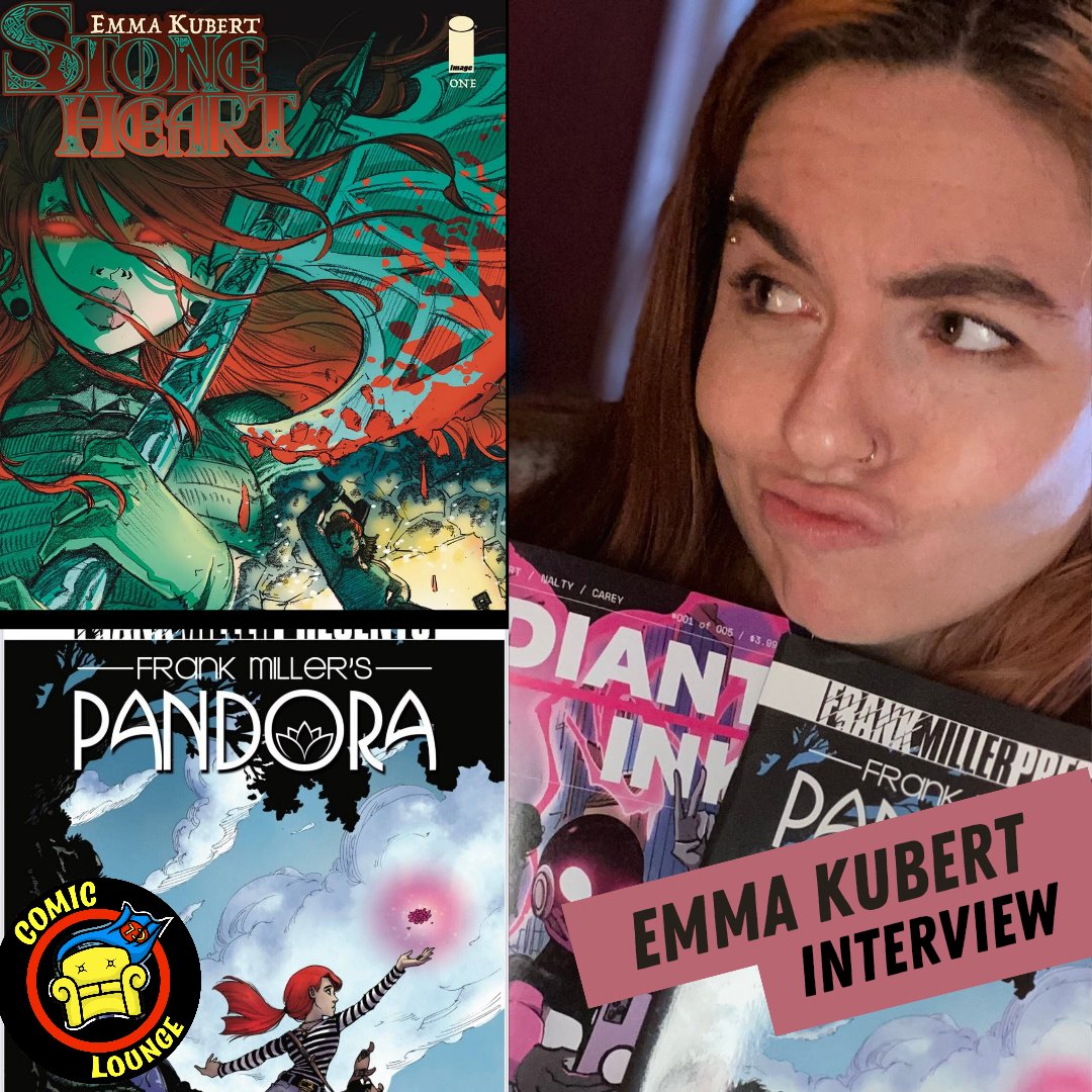 On today's episode, @emmakubert returns to the show! 

Topics Covered
- her webcomic, Brush Stroke
-working with Frank Miller on Pandora
- teaching at the Kubert School
-and her newest project Stoneheart coming out from Image this month.

Click the link ⬇️
youtu.be/SI0lqRrZQeM