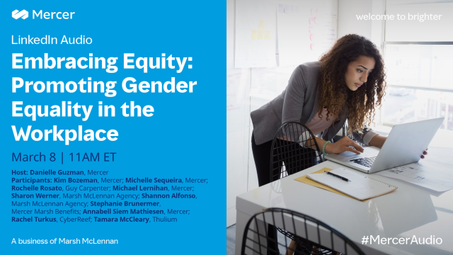LizzieFe's tweet photo. Don't miss our upcoming #LinkedInAudio where @BozemanKimberly, @MSequeiraPT, @TamaraMcCleary and others will discuss how organizations can #EmbraceEquity for #IWD2023 and beyond. #MercerAudio https://t.co/4jNwBIQYXY https://t.co/CNZNZDaHRP