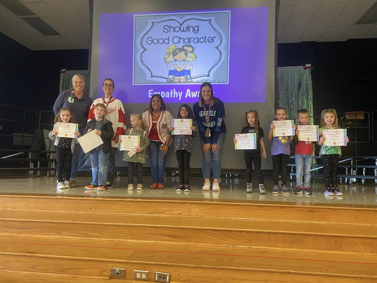 Check out all our EMPATHY character award recipients!!!