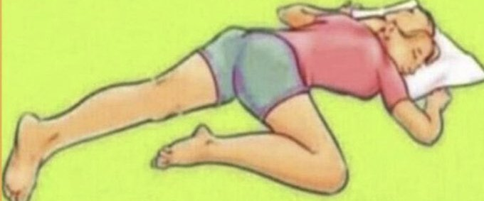 ¿Todos estamos de acuerdo en que esta es la mejor posición para dormir?