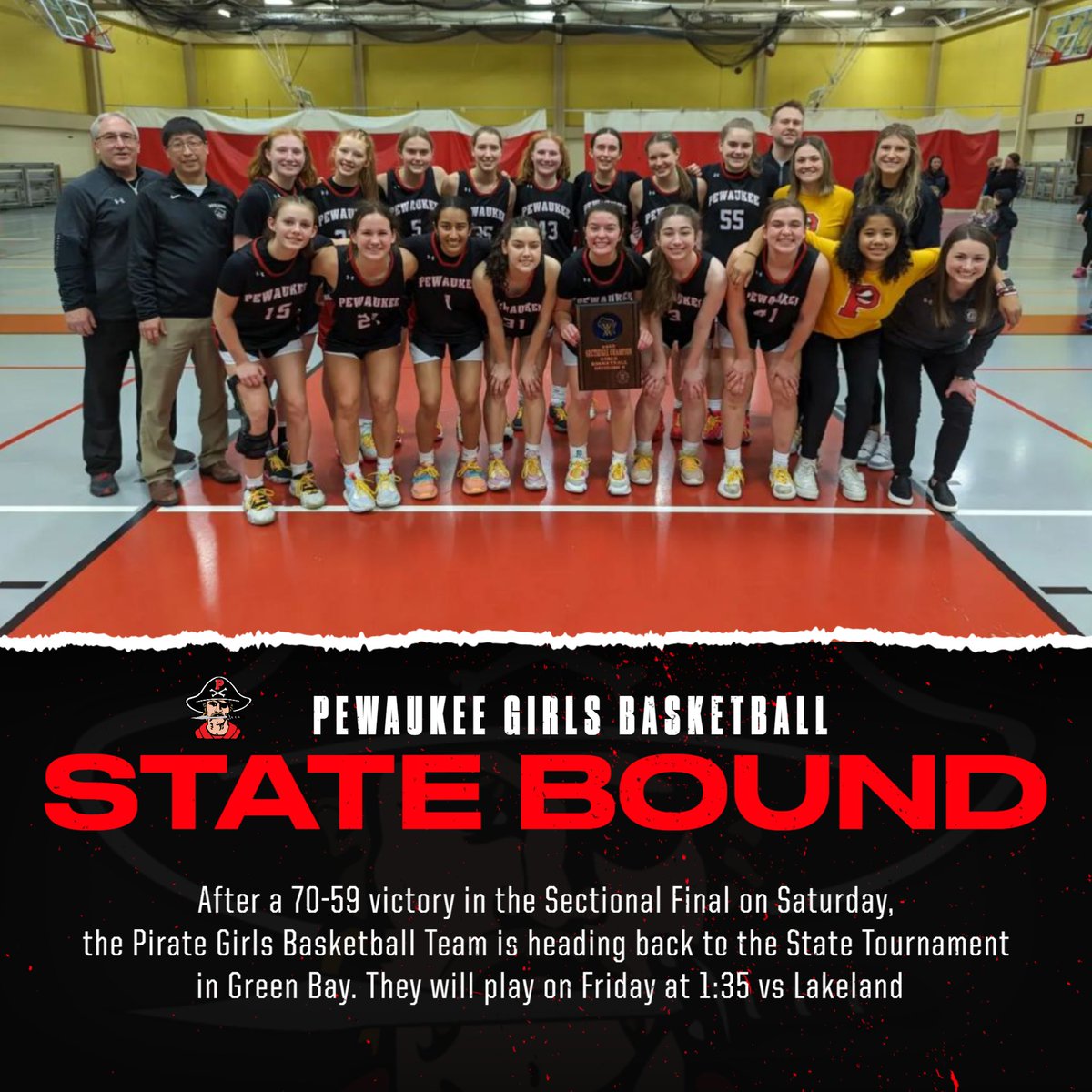 Pewaukee Pirates (@pkepirates) on Twitter photo State Apparel can be ordered until 9am on Tuesday at pewaukeegbbstate23.itemorder.com/shop/home/
State tickets can be purchased at PHS main office from Tuesday 8am-Thursday 3pm. Tickets are $11 each.
<a href="/PewaukeeSD/">Pewaukee Schools</a> State Apparel can be ordered until 9am on Tuesday at pewaukeegbbstate23.itemorder.com/shop/home/
State tickets can be purchased at PHS main office from Tuesday 8am-Thursday 3pm. Tickets are $11 each.
<a href="/PewaukeeSD/">Pewaukee Schools</a>