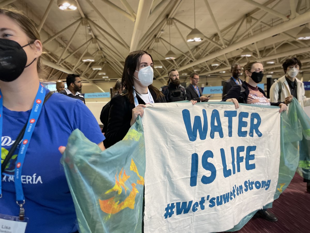 Activists Disrupt the Flow of the World’s Largest Mining Convention to Say ‘Water is Life!’ #DisruptPDAC #PDAC2023 | bit.ly/3F2lCWW