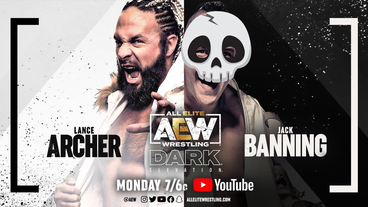 LanceHoyt's tweet image. Tonight on @AEW #AEWDarkElevation 

#lancearcher #murderhawkmonster #angelofchaos