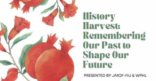 JewishMuseumFL's tweet photo. This Sunday, March 12: bring your old photographs, artifacts, objects, memorabilia, and stories to share with us at the museum on Sunday, March 12 between 11am &amp; 3pm for our History Harvest! https://t.co/uO8a0fJzT7