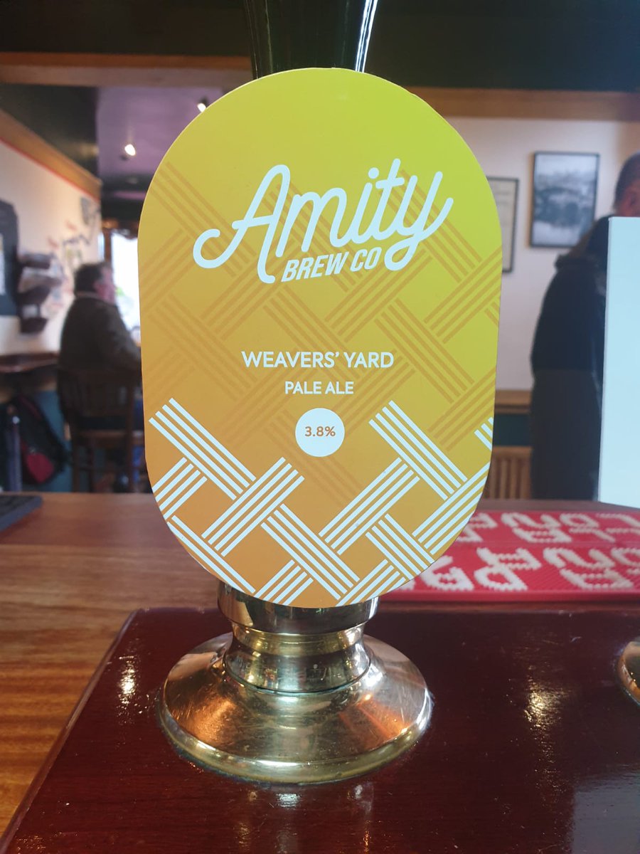 The Boat House Bar - Skipton (@boat_house_bar) on Twitter photo Well the Tequila Blonde from <a href="/BBrewery/">Bridgehouse Brewery</a> didn't last long,it's been replaced with another cracking beer from <a href="/AmityBrewCo/">Amity Brew Co</a> - Weavers Yard Pale Ale - 3.8% Well the Tequila Blonde from <a href="/BBrewery/">Bridgehouse Brewery</a> didn't last long,it's been replaced with another cracking beer from <a href="/AmityBrewCo/">Amity Brew Co</a> - Weavers Yard Pale Ale - 3.8%