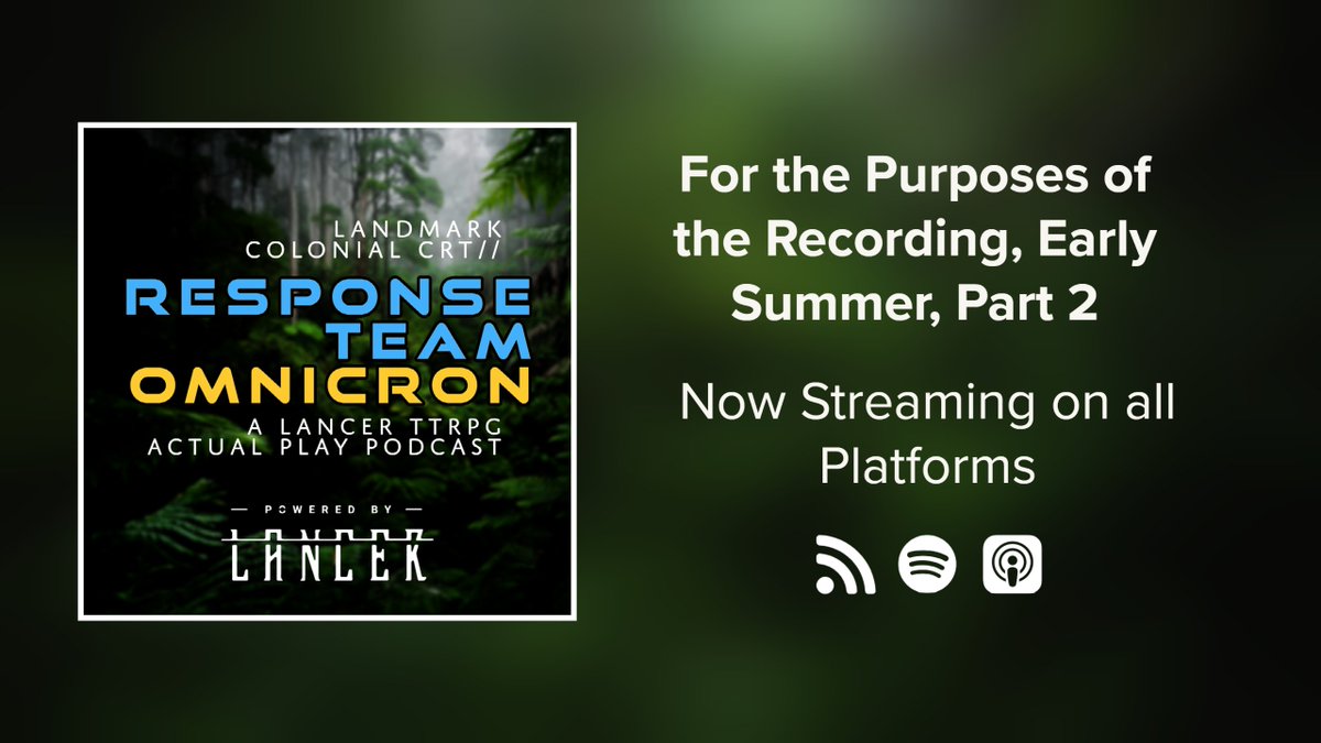 \\TRANSMISSION INCOMING: SSC CLASSIFIED\\

"For the Purposes of the Recording, Early Summer, part 2" is here!

SSC receives a transmission from Hercynia of their interrogation of RTO around the loss of a pilot and multiple frames.

W/ Guests <a href="/daunt_lys/">Lys 💫 GM COMMS OPEN 🎲</a> &amp; <a href="/ReturnSnyder/">Snyder’s Return</a>
