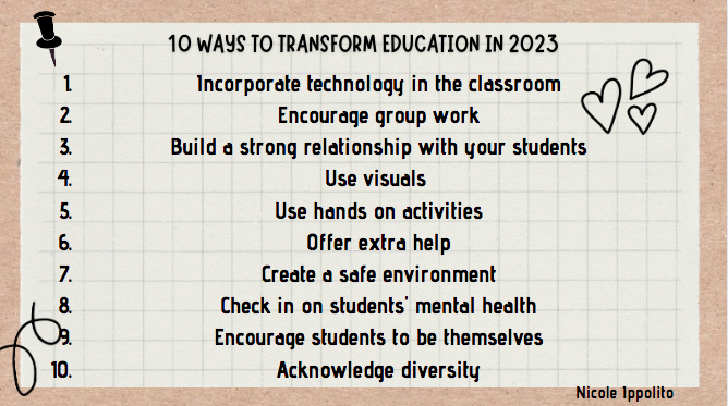 nicolewebtools's tweet image. 10 ways to transform education in 2023!  #webt23