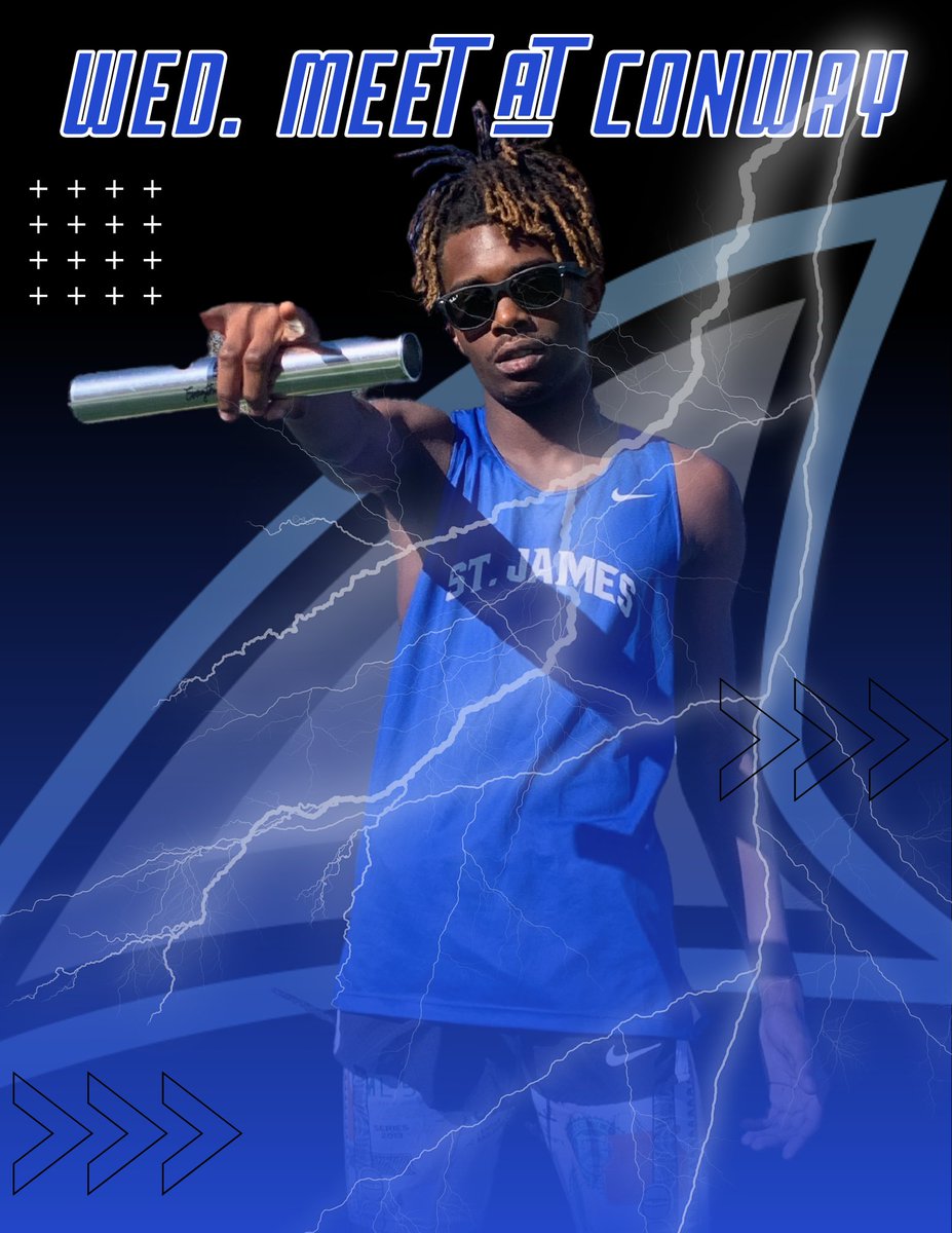CoachScheuer's tweet photo. Big Meet This Wednesday at Conway. @St_James_Sharks #Sharknado #SharksTrack https://t.co/gR6J8T7sfF