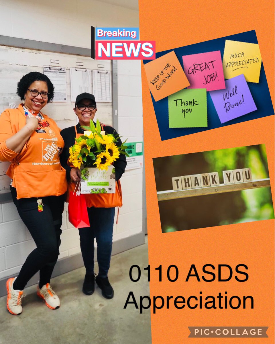 Thank you Kachina for all your hard work and dedication to our team and  customer’s here at 0110. <a href="/thdtunya/">Tunya Williams</a> <a href="/SharptonDavid/">David Sharpton</a> @ASMMaribelOrtiz @howardforman <a href="/ldoneal42/">Larry D ONeal</a> we appreciate you!