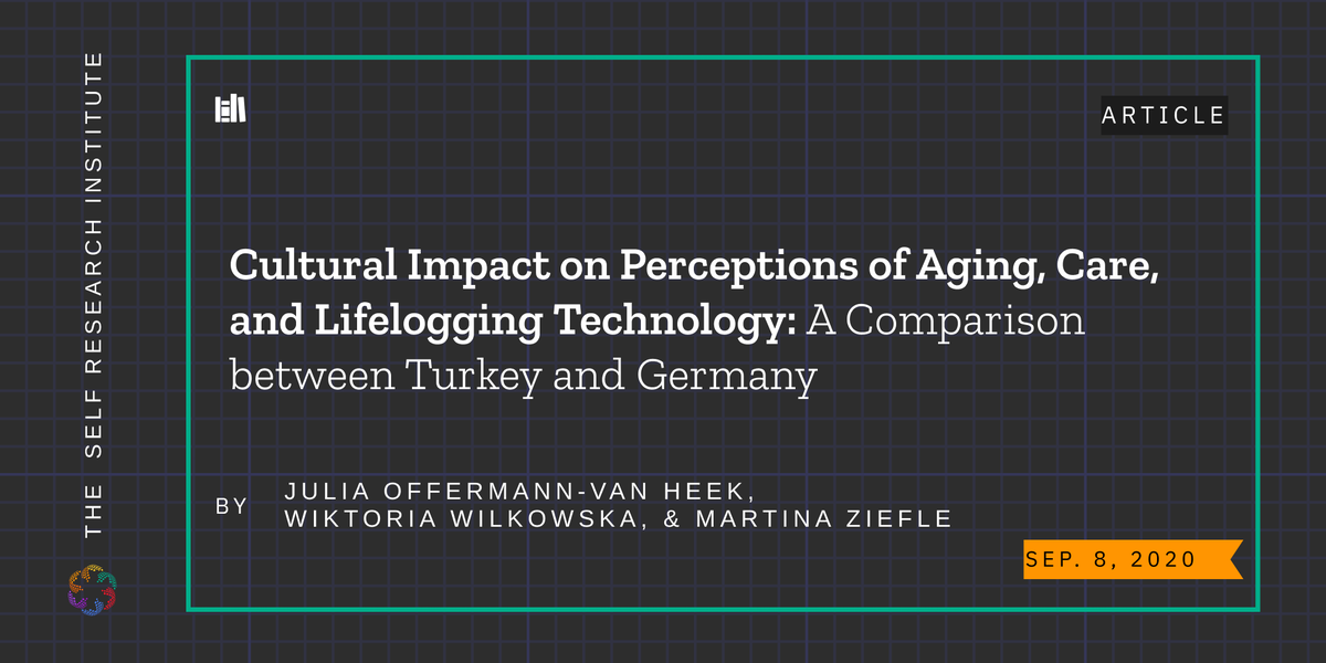 theselfresearch's tweet image. Get an in-depth look at  "Cultural Impact on Perceptions of Aging, Care, and #Lifelogging #Technology" by Julia Offermann-Van Heek et al. that has been added to our digital product library. 

Find it here: ow.ly/AwG650N3XFZ
