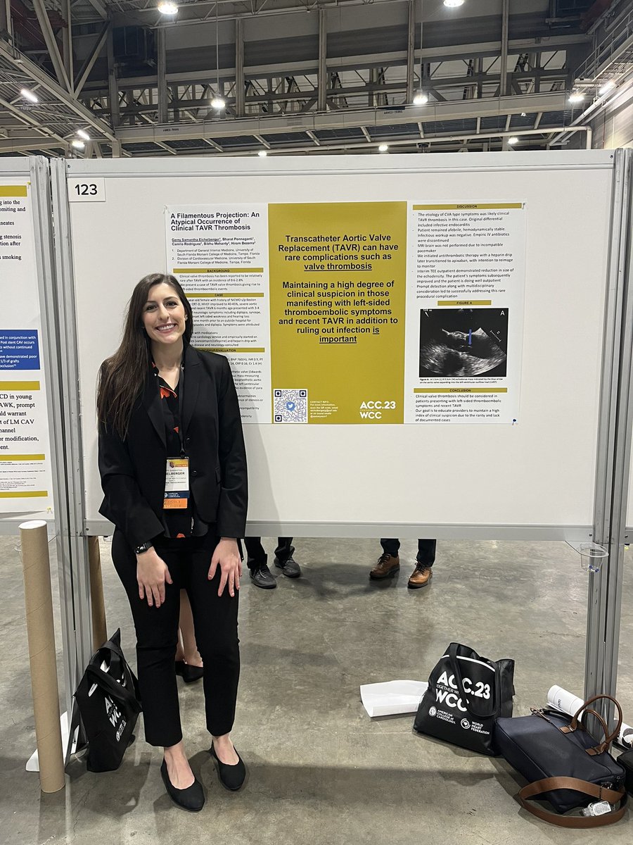Sammyeich7's tweet photo. Wishing it wasn’t (almost) over. Had the absolute BEST weekend at #ACC2023 #WCC2023. Feeling incredibly inspired, invigorated, and excited for the future of cardiology 🫀 https://t.co/2w1jxpxB1m