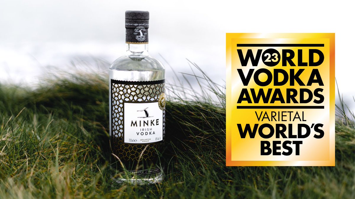 News just in: Minke Irish Vodka awarded Varietal World's Best <a href="/TheDrinksAwards/">World Drinks Awards</a>. Our versatile vodka retains its beautiful flavours, whether enjoyed neat or in cocktails. #vodka #worldsbest  #minkevodka