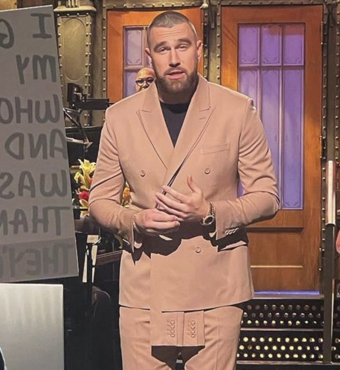 For the cool price of 18600 you can drip like Travis Kelce if you can  even find the jacket  its sold out  rKansasCityChiefs