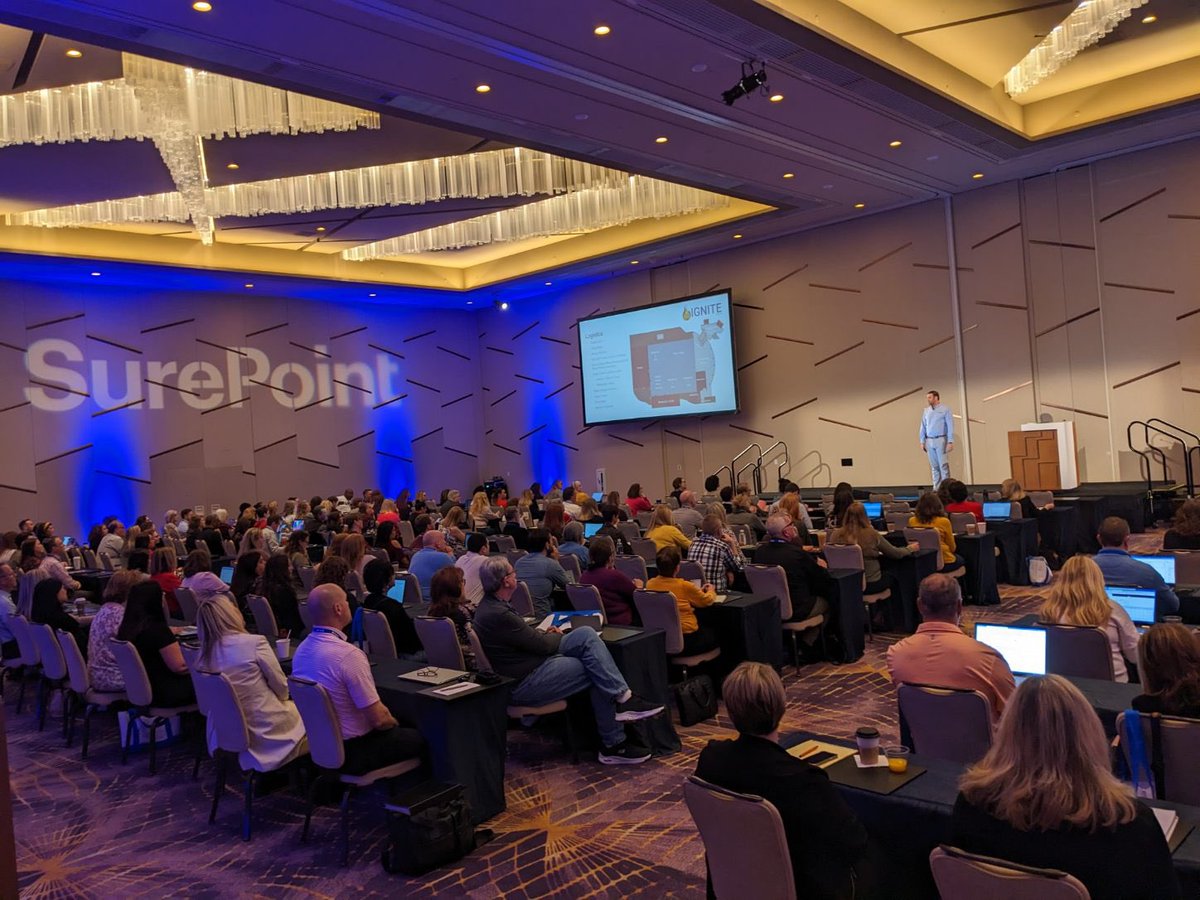 SurePointTech's tweet image. What a great way to kickoff #SurePointIGNITE2023! Thank you to Mike Suchsland, Interim CEO, and Laurence Winters, Chief Community Officer, for sharing our #SurePointCommunity update and 2023 outlook, product roadmaps, thoughts on the future of #legaltech, and much more.