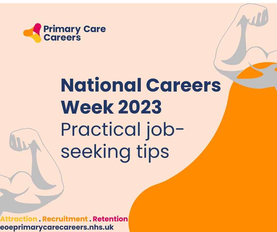 It's #NationalCareersWeek 2023! Search around this week and find career guidance for every walk of life. 

At Primary Care Careers, we have put together some advice on practical job-seeking. We hope you find it useful! 

eoeprimarycarecareers.nhs.uk/blog/practical… #NCW23