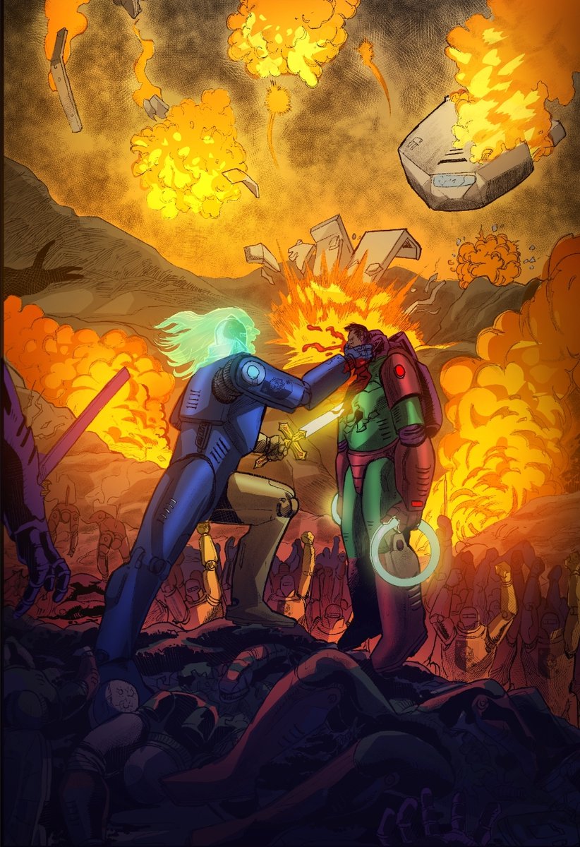 New page to share with all of you.  Check out our pinned tweet for link to our campaign.

This incredible page was drawn by <a href="/awotosin/">CYRUS</a> and colored by <a href="/A_SanmiCrown/">Adesanmi Charles</a> 

Two incredibly talented artists teaming up!

Two weeks left to back Blood World!