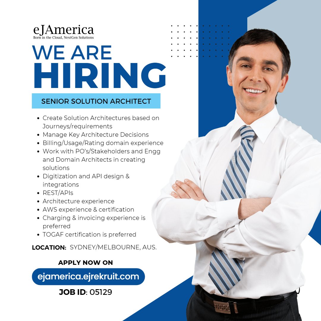 We are continuously hiring Information Technology Talents! Go to ejamerica.ejrekruit.com and search for the Job ID: 05129.
Follow us for more job opportunities!
#HR #jobvacancy #jobopportunity #jobsearch #jobseekers #professionaljobs #job #itvacancies #ITvacancy #walkininterview