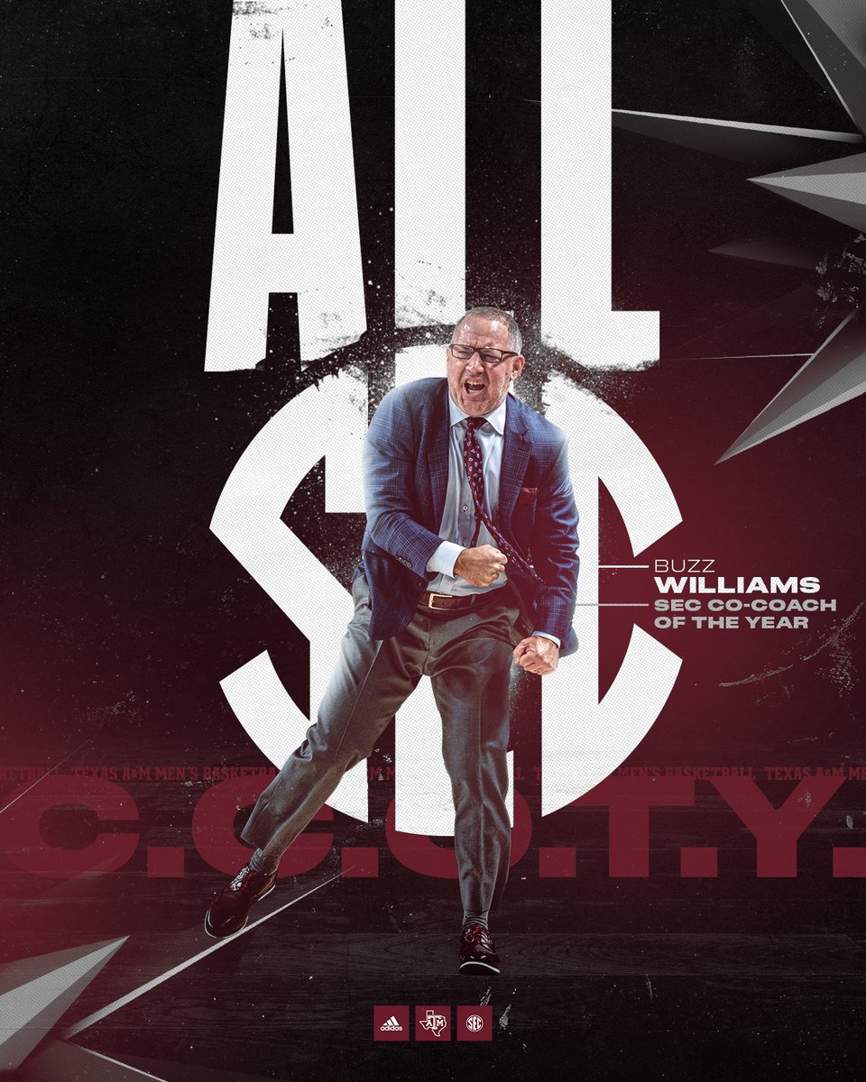 Texas A&M Basketball (@aggiembk) on Twitter photo The All-<a href="/SEC/">Southeastern Conference</a> Aggies 👍
4️⃣ • 1st Team
🥾🥾 • 2nd Team
Coach Buzz • COTY
#GigEm The All-<a href="/SEC/">Southeastern Conference</a> Aggies 👍
4️⃣ • 1st Team
🥾🥾 • 2nd Team
Coach Buzz • COTY
#GigEm