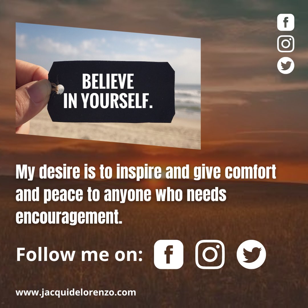 jacquiannd's tweet photo. Follow me on:
Facebook: https://t.co/69V8RwRnyV
Instagram: https://t.co/pSStJ1X9jX
Twitter: https://t.co/pMGQs9Tv7R

#JacquiDeLorenzo #AThreadOfHope #StraightFromMyHeart #AfterTheRain #Hope https://t.co/k37n5RvbRl