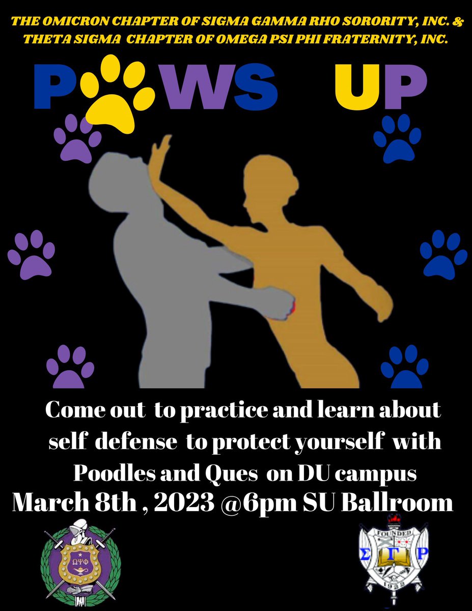 THIS WEDNESDAY!

Come out to practice and learn about self defense with the Poodles and Ques

March 8th, 2023 <a href="/6pm/">Follow us @Shop6pm!</a> SU Ballroom 🐾💙💛💜