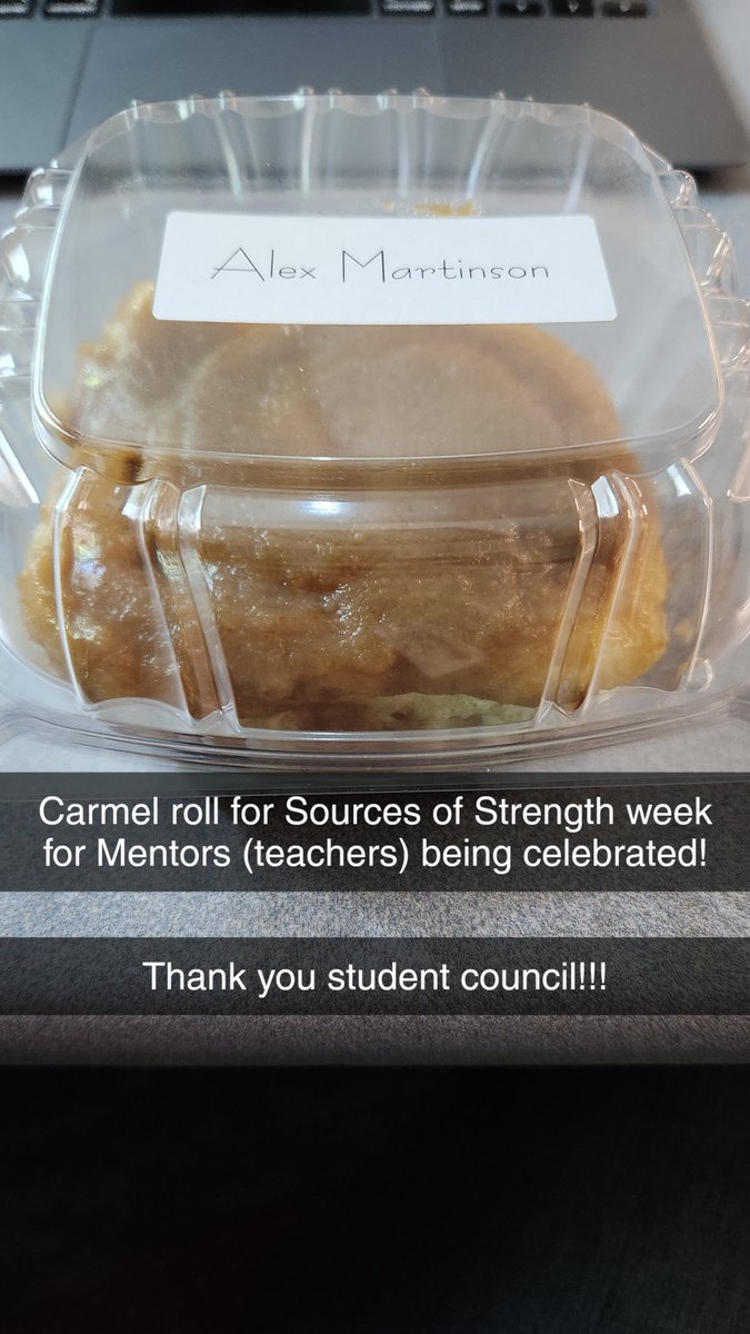 Enjoying Sources of Strength week <a href="/southms_gf/">South Middle School</a> with Carmel rolls! Thank you student council!