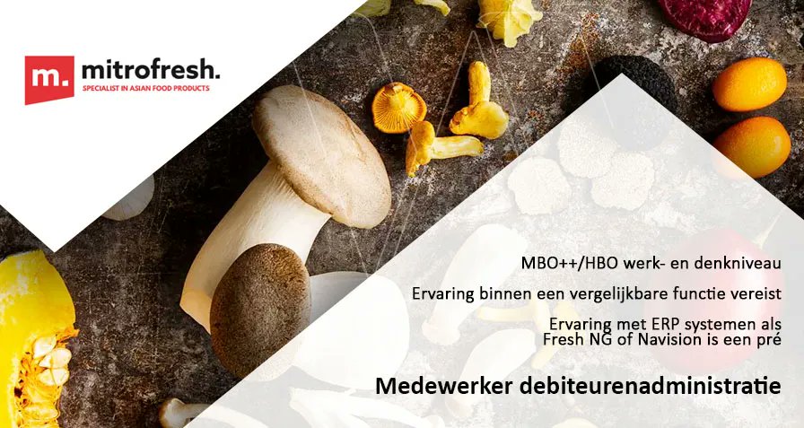 Bekijk #vacature Medewerker debiteurenadministratie <a href="/Mitrofresh/">Mitrofresh - Culture Food</a> in Maasdijk op Westlandwerk.nl via buff.ly/3kGNLfh