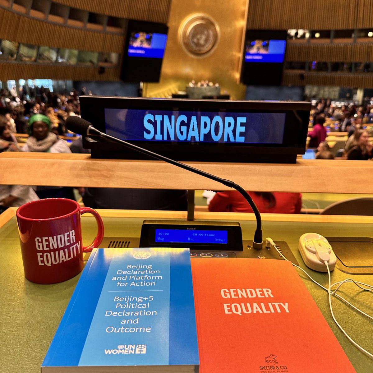Singapore stands for #GenderEquality; we are ready for #CSW2023 #CSW67 #UnitedNations #WomeninScience #womenintech #GenderDigitalDivide