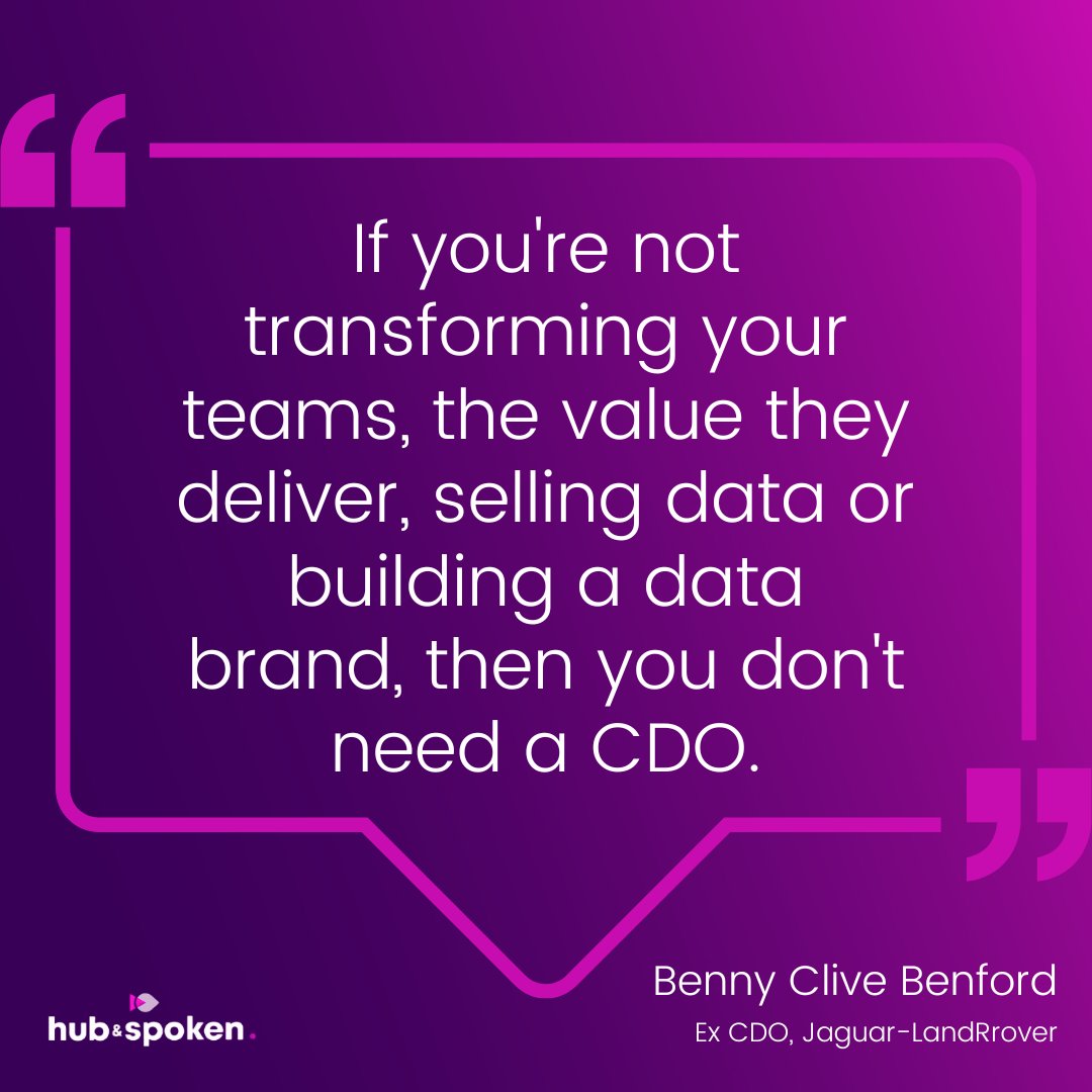 Ep.172:Setting an organisation up for success with data👉hubs.la/Q01Fsggz0
<a href="/mrjasonbfoster/">Jason Foster</a> talks to Benny Benford, Data Leader and former CDO of Jaguar Land Rover about transformational change and crucial factors to leverage data effectively and drive organisational success