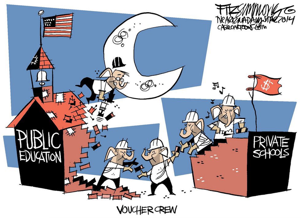 TX parents have choice! They have their neighborhood school, intradistrict/interdistrict transfers, magnet schools, &amp; public charters. They can also home school or select a private school. Choice exist. Vouchers are, as <a href="/JeremySWallace/">Jeremy Wallace</a> says, private school coupons. #txlege #txed
