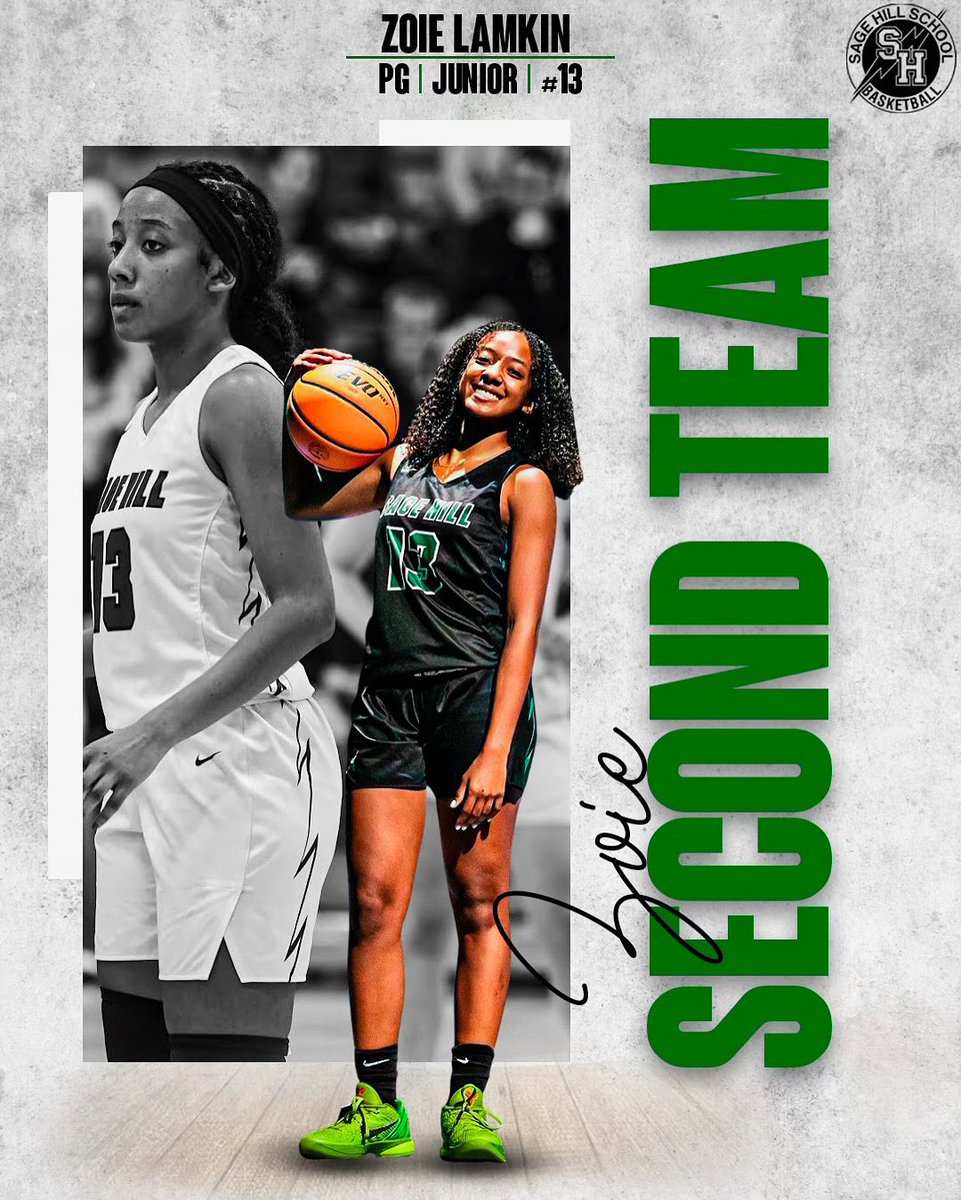 Congratulations to Junior, Zoie Lamkin, for being named to Pacific Coast's Second Team All League. Zoie has shown that she is a fierce competitor. She has the ability to impact the game with her energy and with her lightning quick first step. Congrats Zoie!